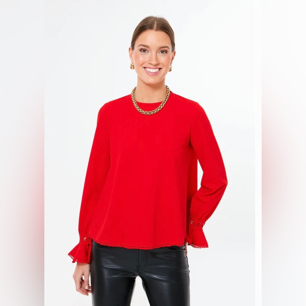 *NWT* Red Palmer Top